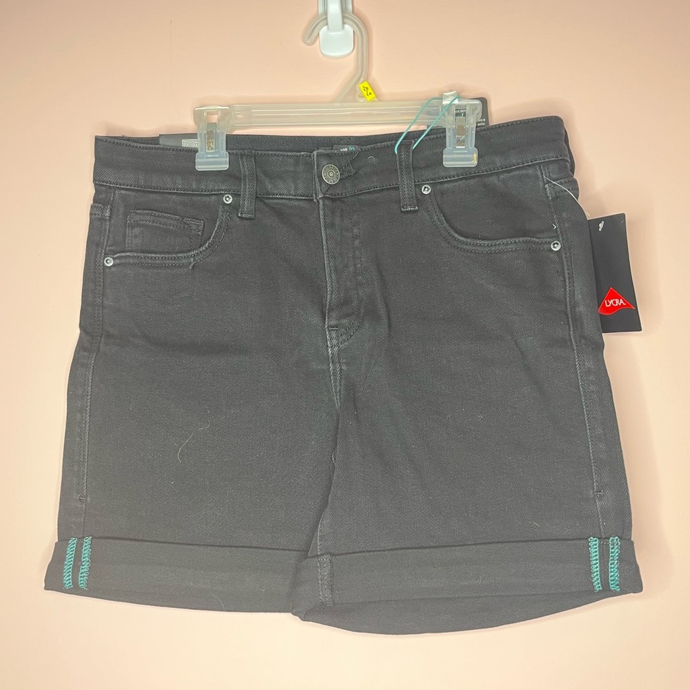 NWT LuLaRoe Black Jean Boyfriend Shorts